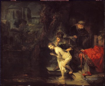  dt Painting - Suzanna in the Bath Rembrandt